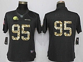 Women Nike Cleveland Browns #95 Garrett Anthracite Salute To Service Limited Jersey,baseball caps,new era cap wholesale,wholesale hats